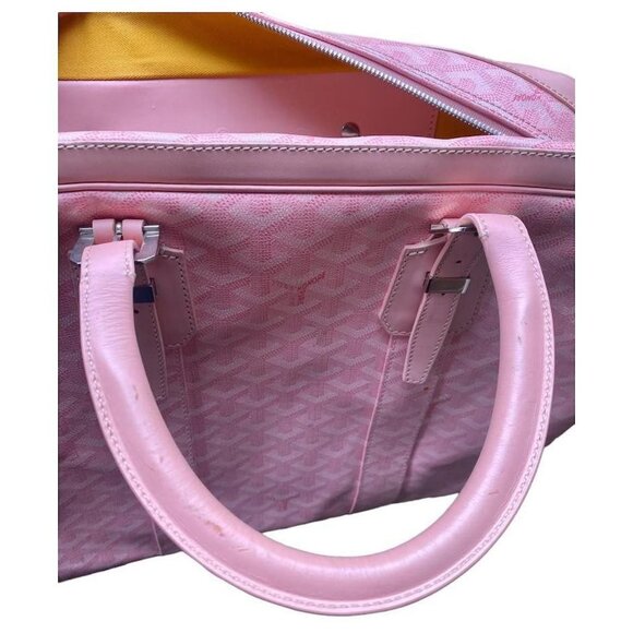 🌸 SUPER RARE🌸 Authentic Goyard Ambassade MM Briefcase PINK Sakura DISCONTINUED - Picture 14 of 16